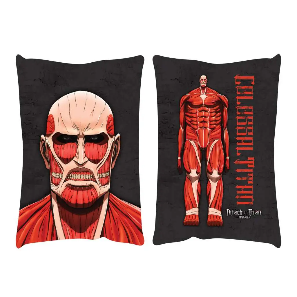 aot colossal titan hug size pillow