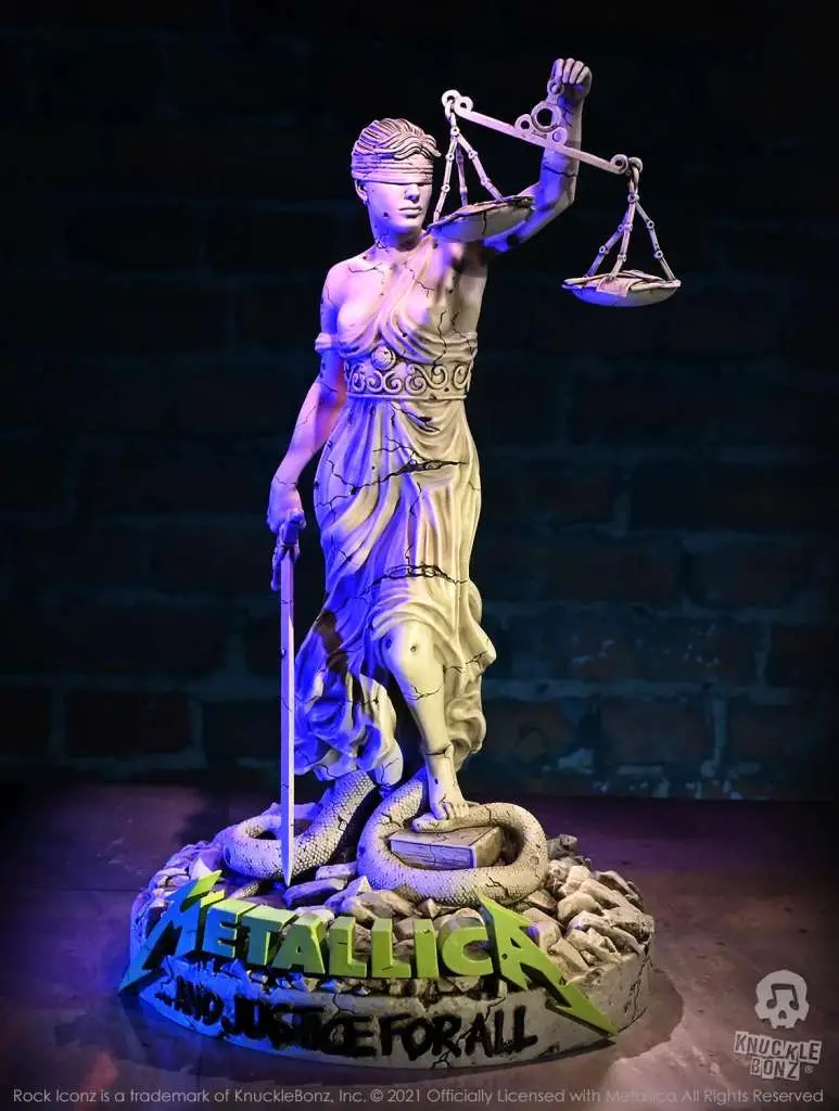 metallica lady justice statue