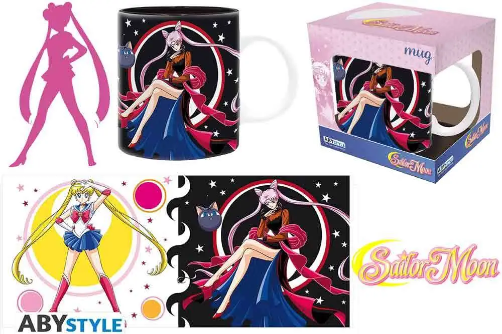 sailor moon sailor moon vs black lady mug