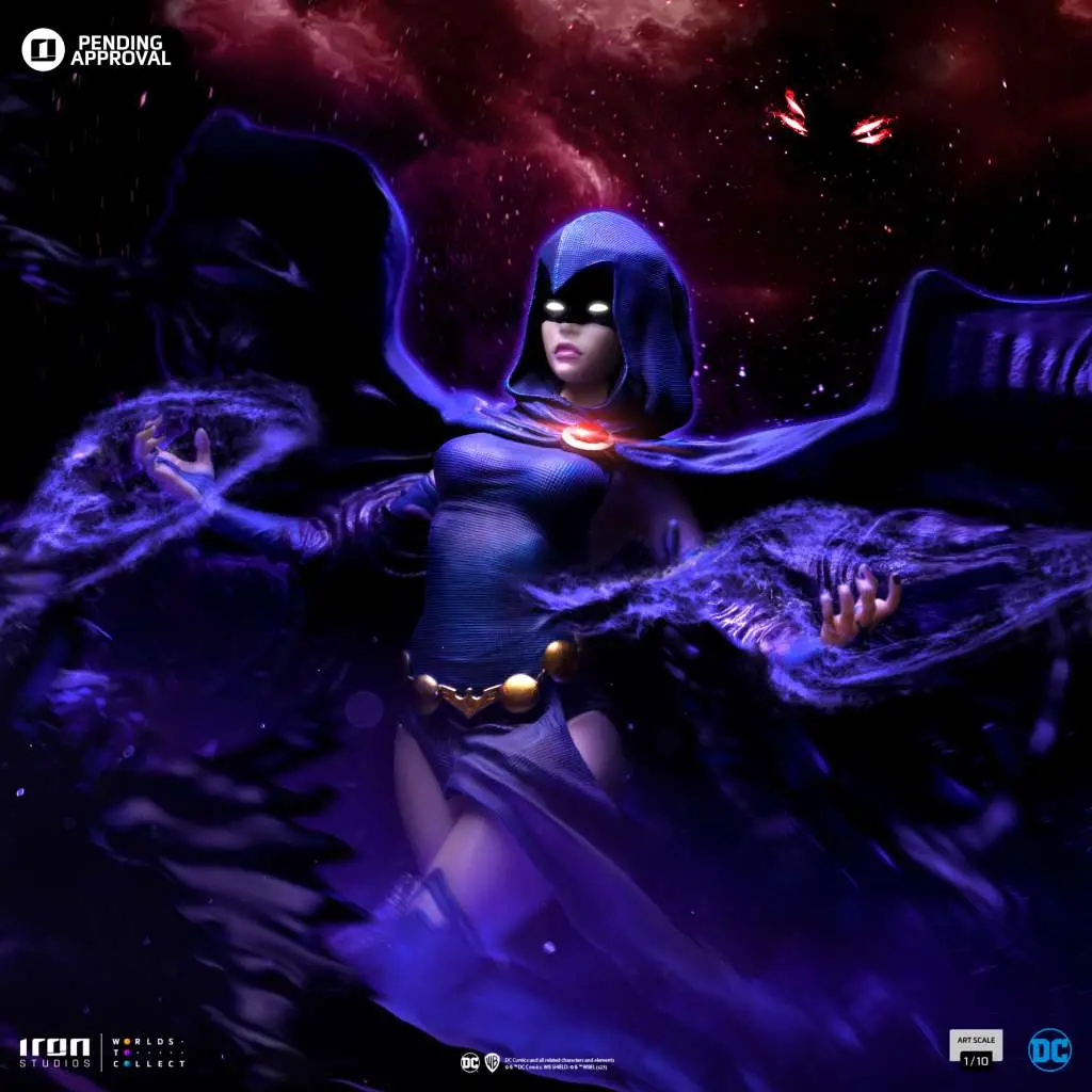 dc comics  raven 1/10 statue