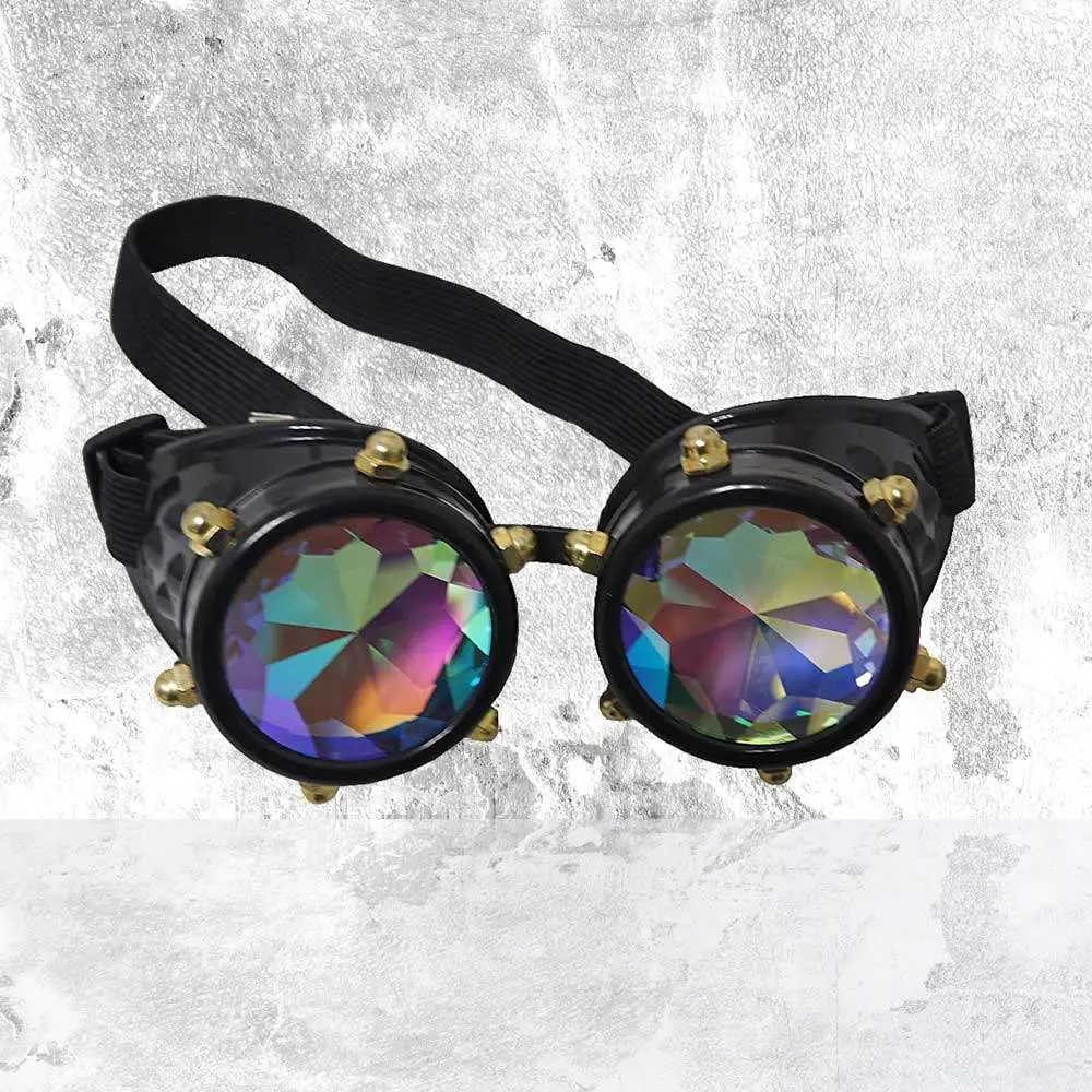 steampunk crystal vision goggles