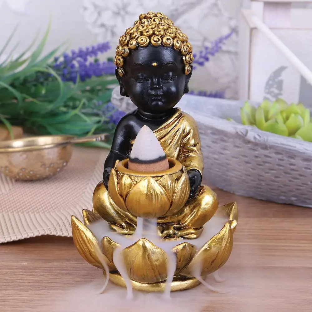 buddha baby buddha backflow incense burner