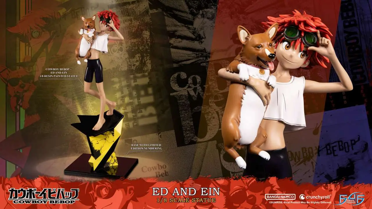 cowboy bebop ed and ein 1/8 resin statue