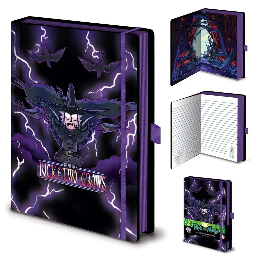rick and morty 2 crows a5 premium notebook