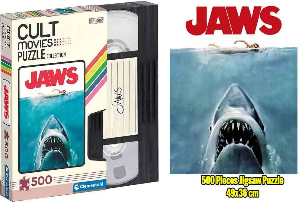 cult movies puzzle collection - jaws - jigsaw puzzle 500 pcs