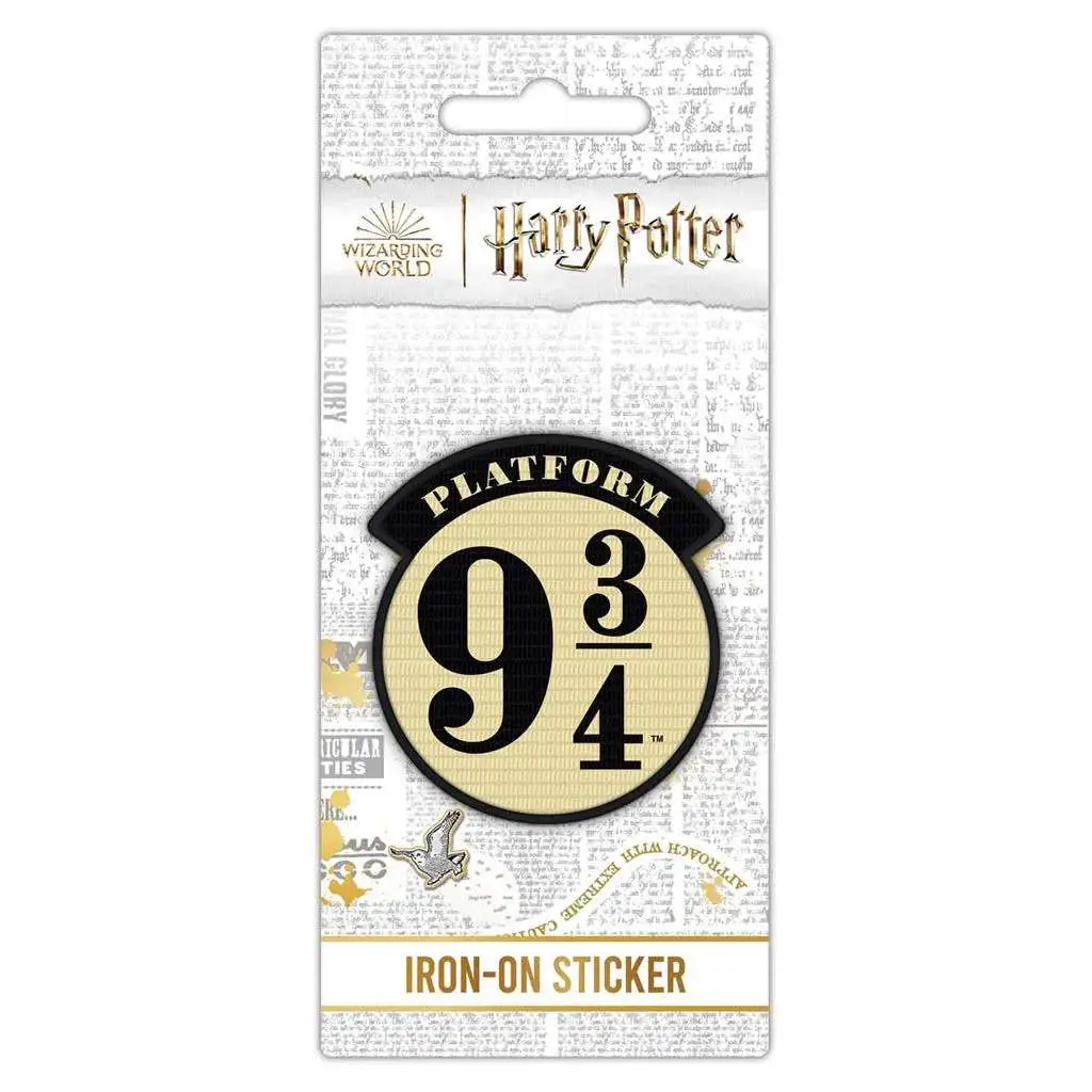 harry potter platform 9 3/4 iron-on sticker
