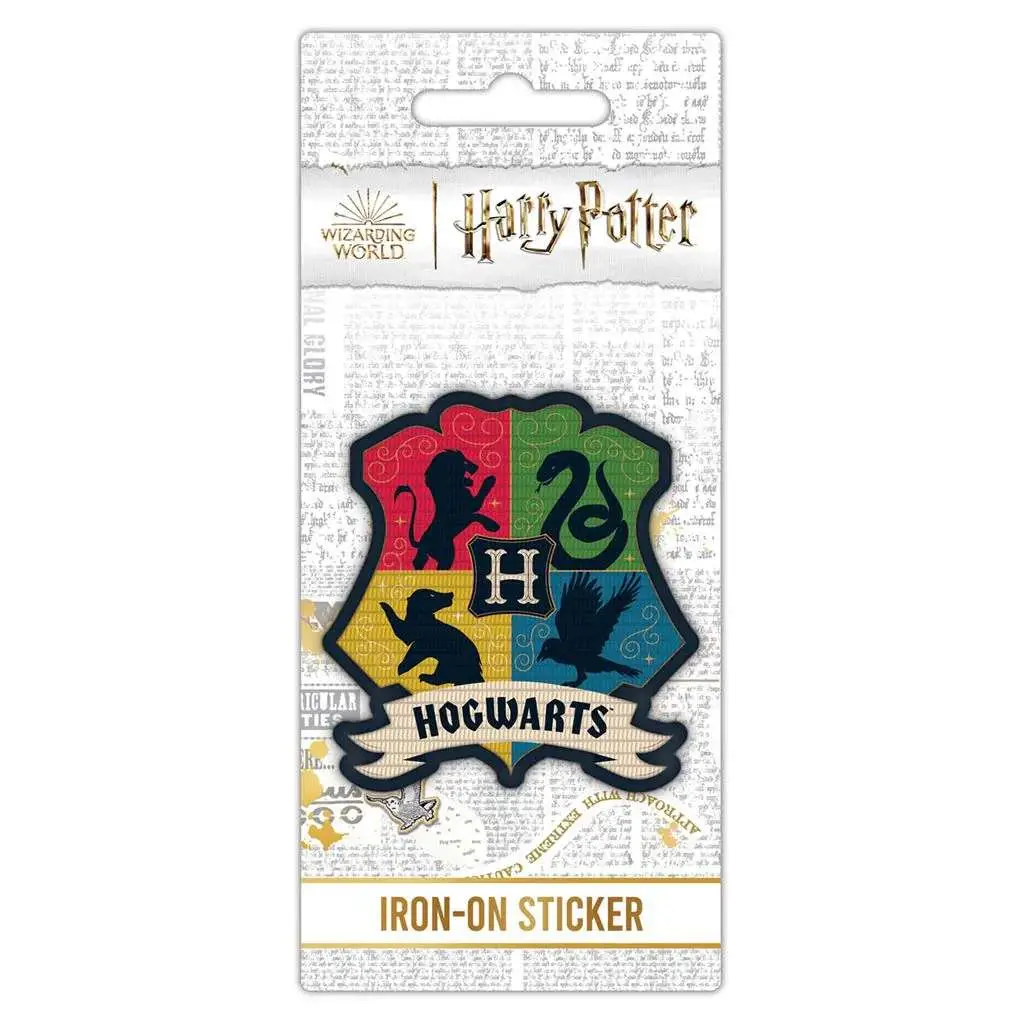 harry potter hogwarts crest iron-on sticker