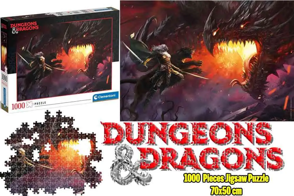 dungeons & dragons puzzle collection - drizzt do' urden - jigsaw puzzle 1000 pcs