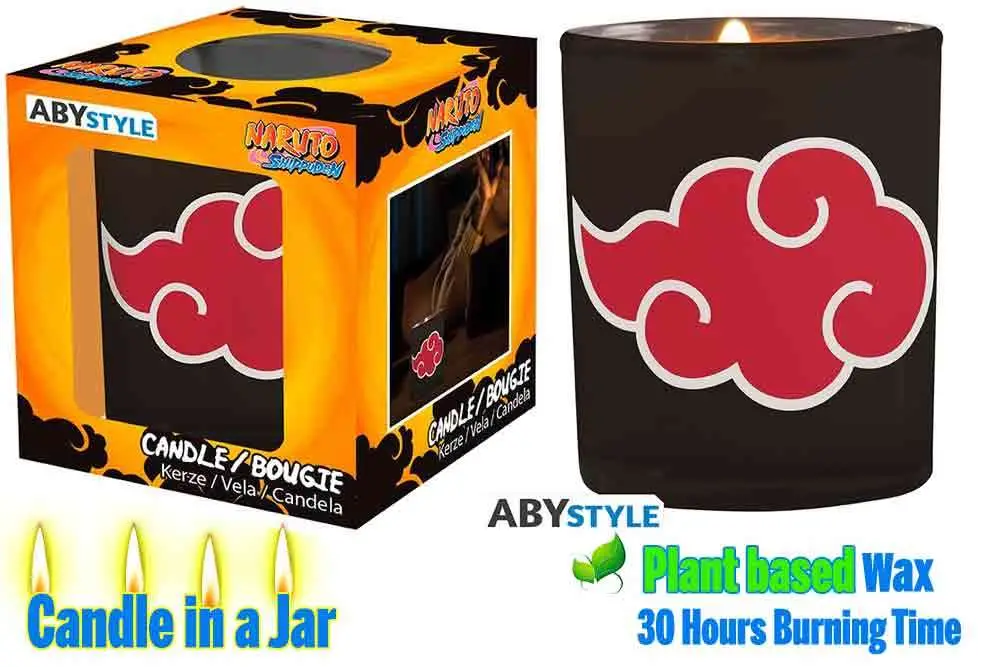 naruto shippuden akatsuki candle in a jar