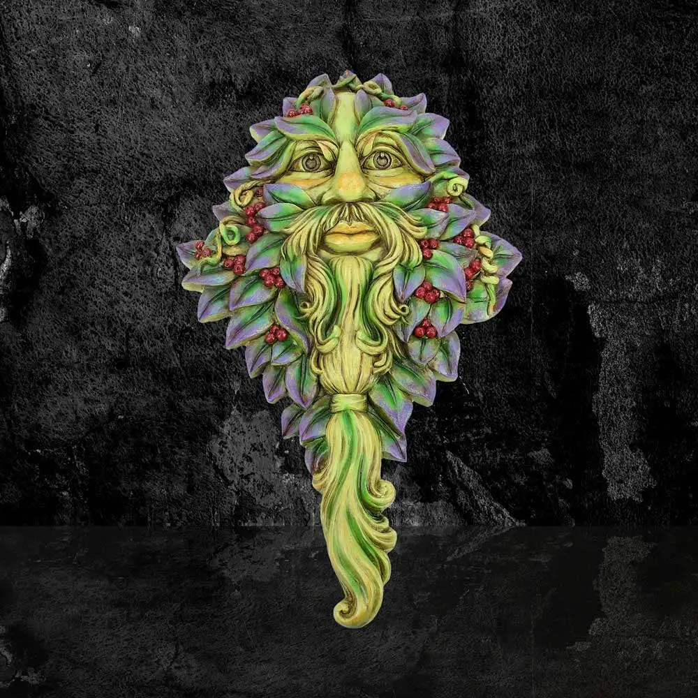 tree spirit green man winters watch wall hanging wall mounted