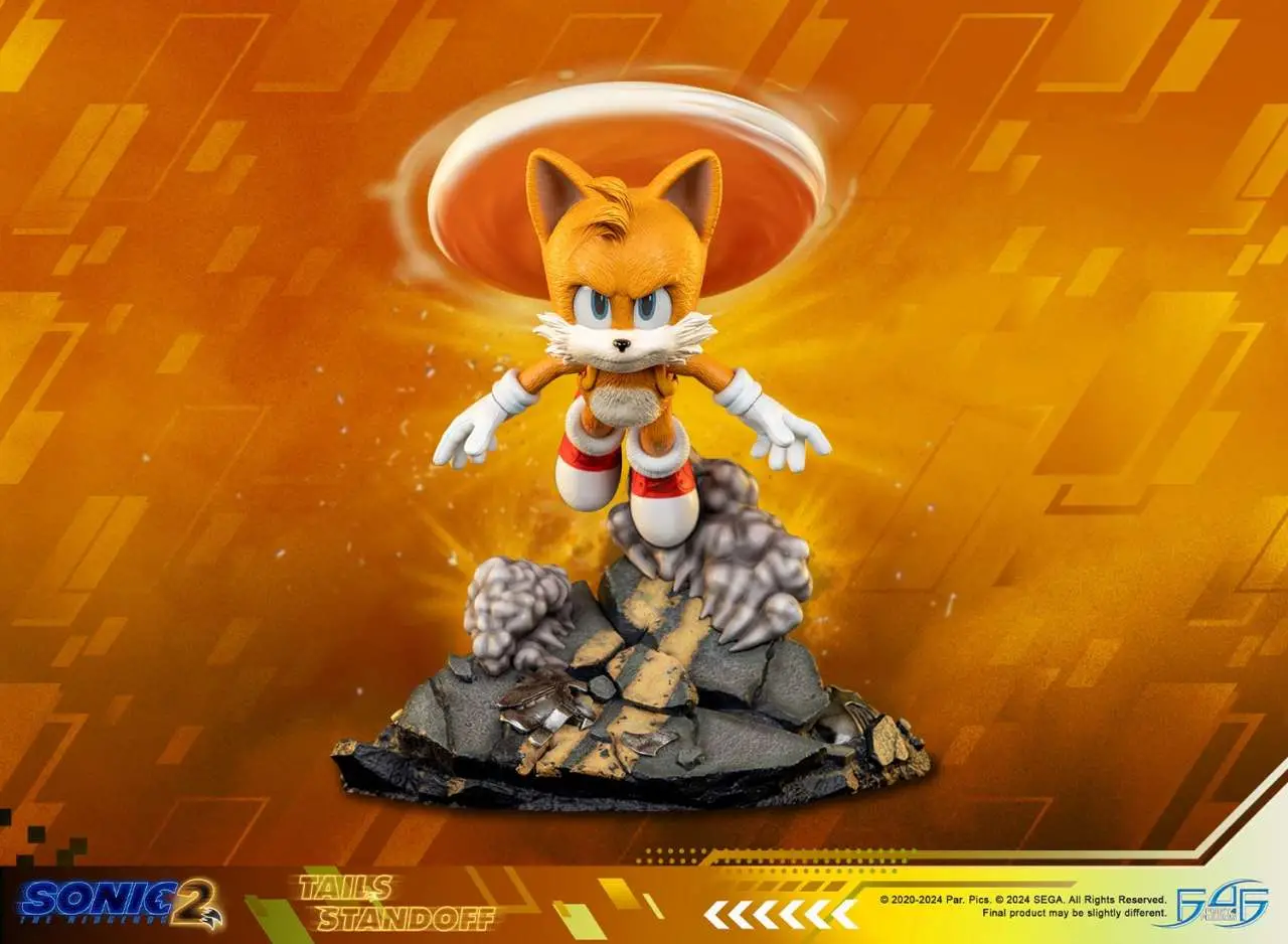 sonic 2 tails standoff resin statue