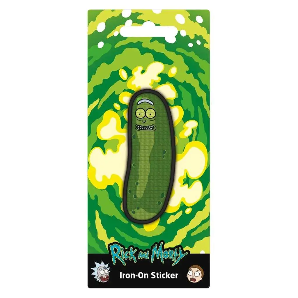 rick and morty pickle rick embroidery iron on sticker