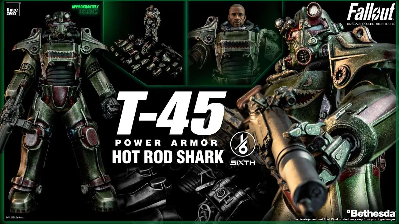 fallout t-45 hot rod shark power armor 1/6 af