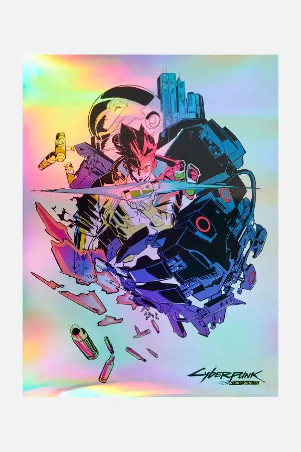 cyberpunk edgerunners david and lucy art print