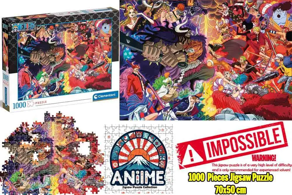 anime puzzle collection - one piece: the brawl - impossible jigsaw puzzle 1000 pcs