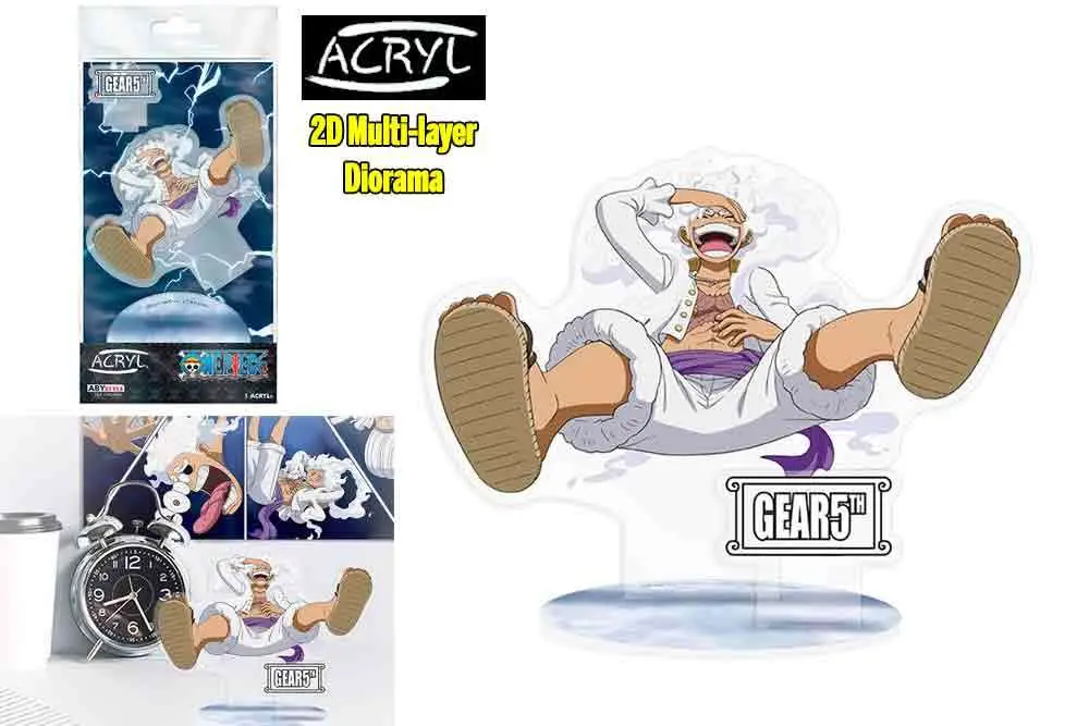 one piece luffy gear 5th acryl diorama