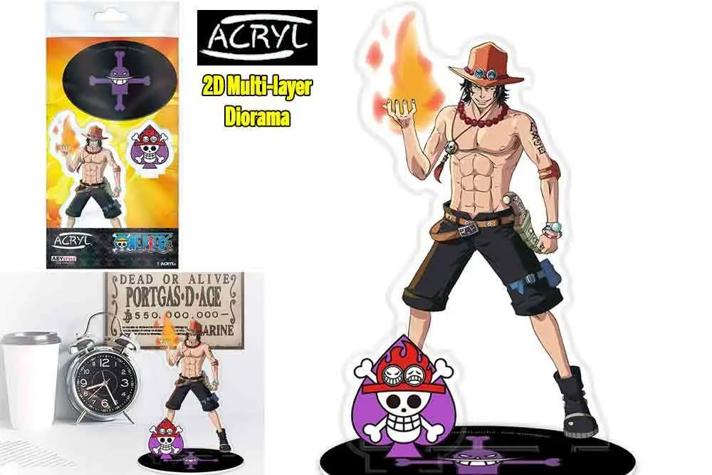 one piece portgas d ace acryl diorama