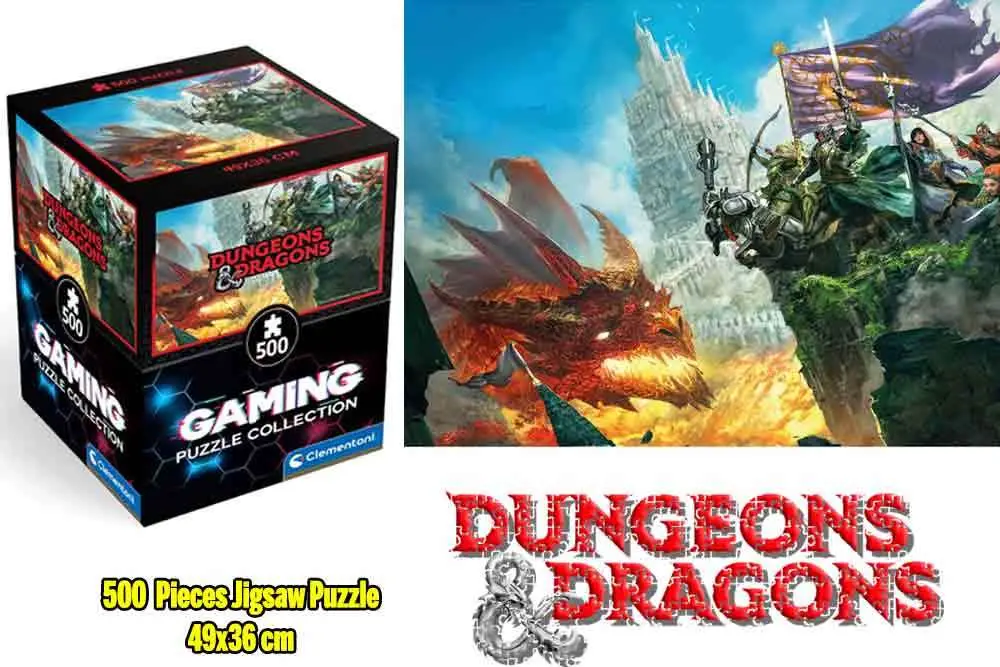 gaming puzzle collection - cube500 dungeons & dragons: dragonfire - jigsaw puzzle 500 pcs