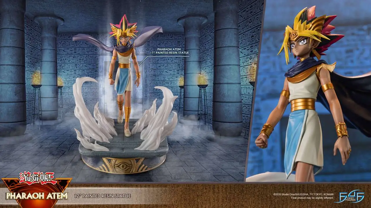 yu-gi-oh! pharaoh atem statue