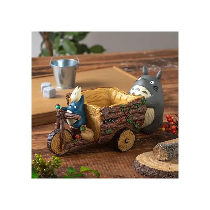my neighbor totoro tricycle diorama pot