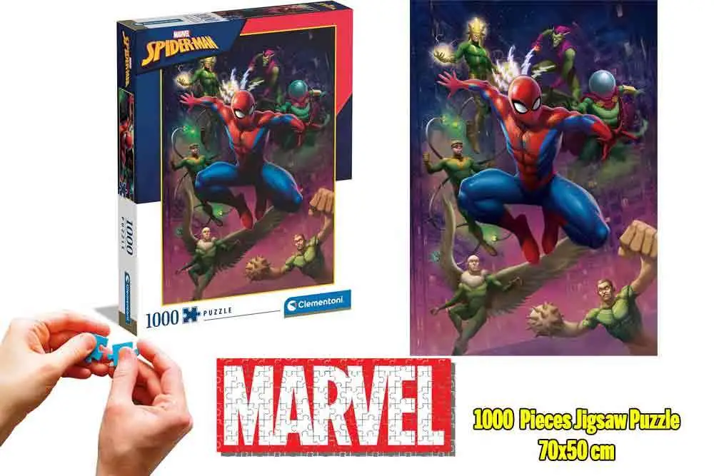 marvel spider-man: the sinister six - jigsaw puzzle 1000 pcs
