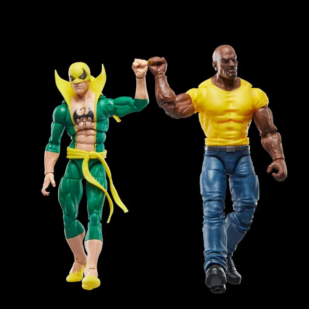 marvel legends marvel  85th anniversary iron fist & luke cage action figure