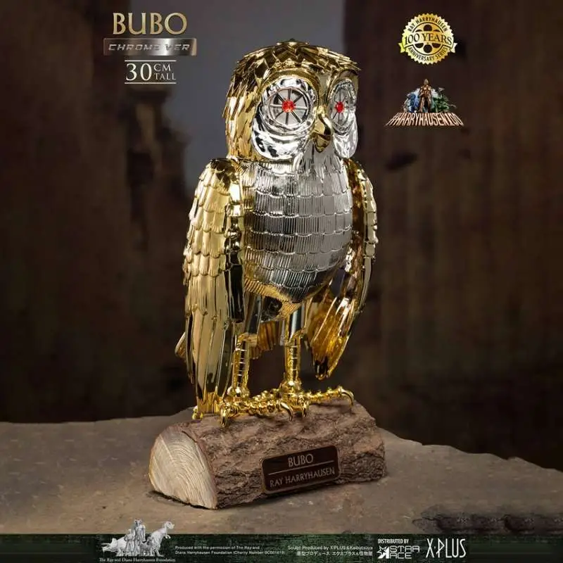 clash of titans bubo chrome soft vinyl statue