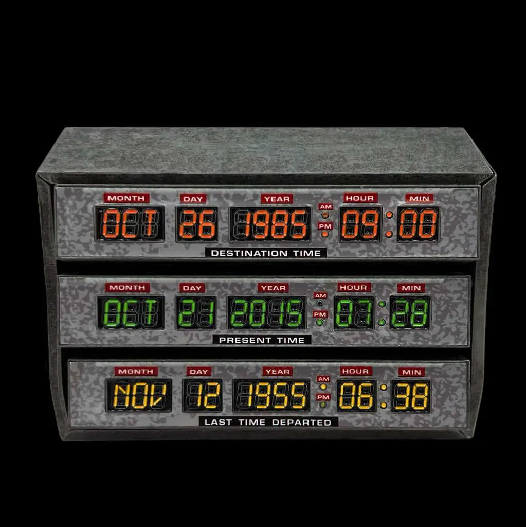 back to the future time circuits scaled prop replica