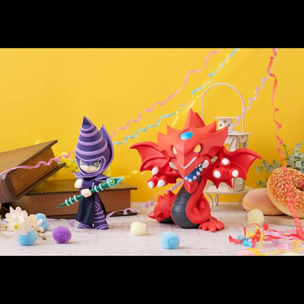 megatoon yu-gi-oh dark magician & slifer with gift set