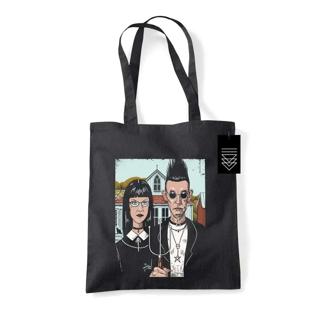 vincent trinidad american goth tote bag