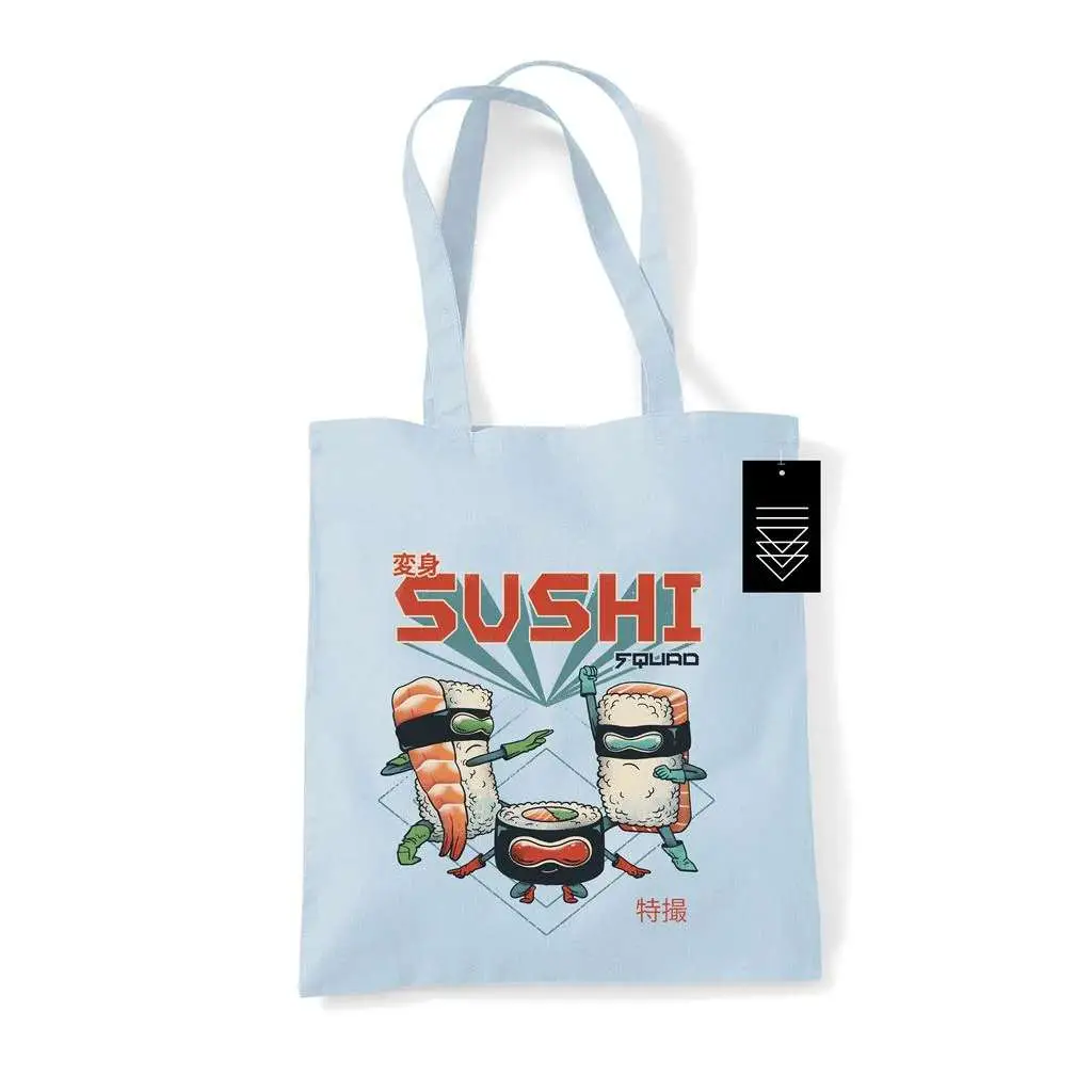vincent trinidad sushi squad tote bag