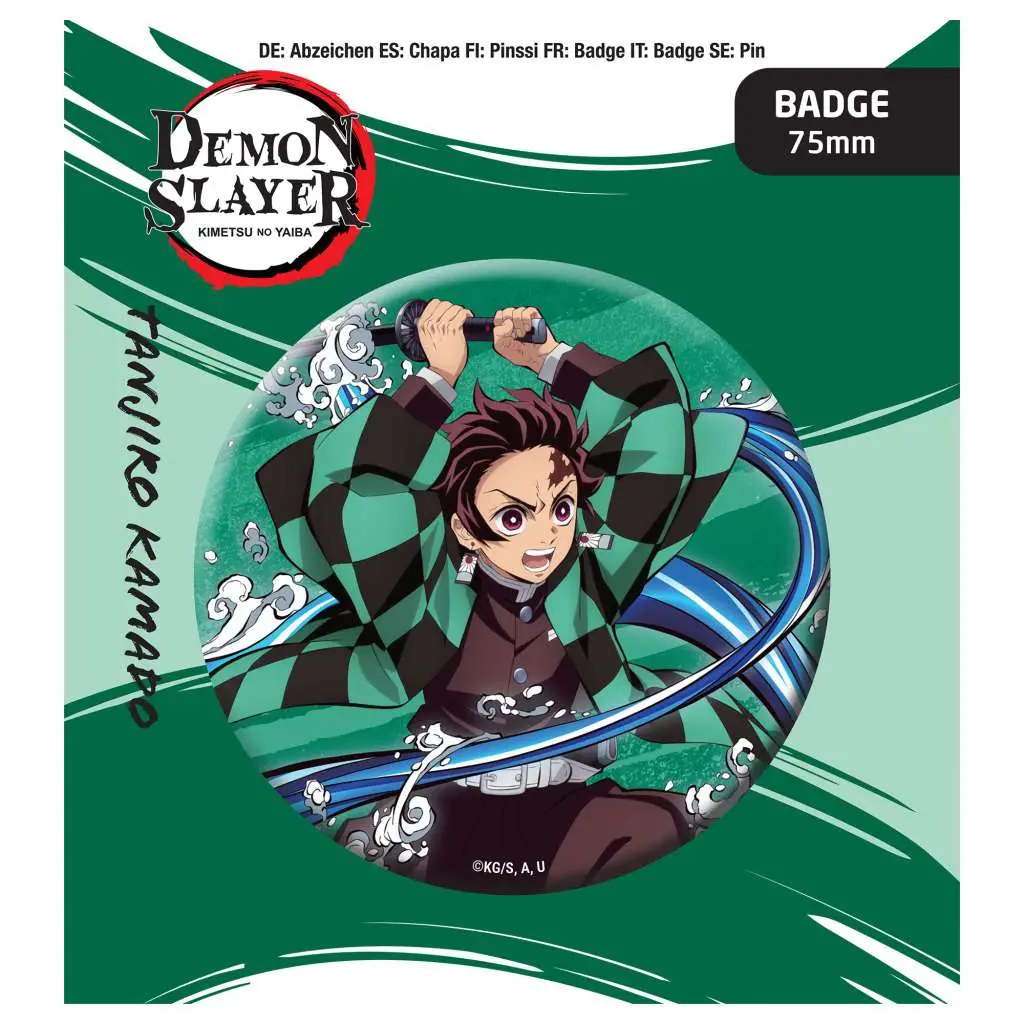 demon slayer button badge tanjiro kamado