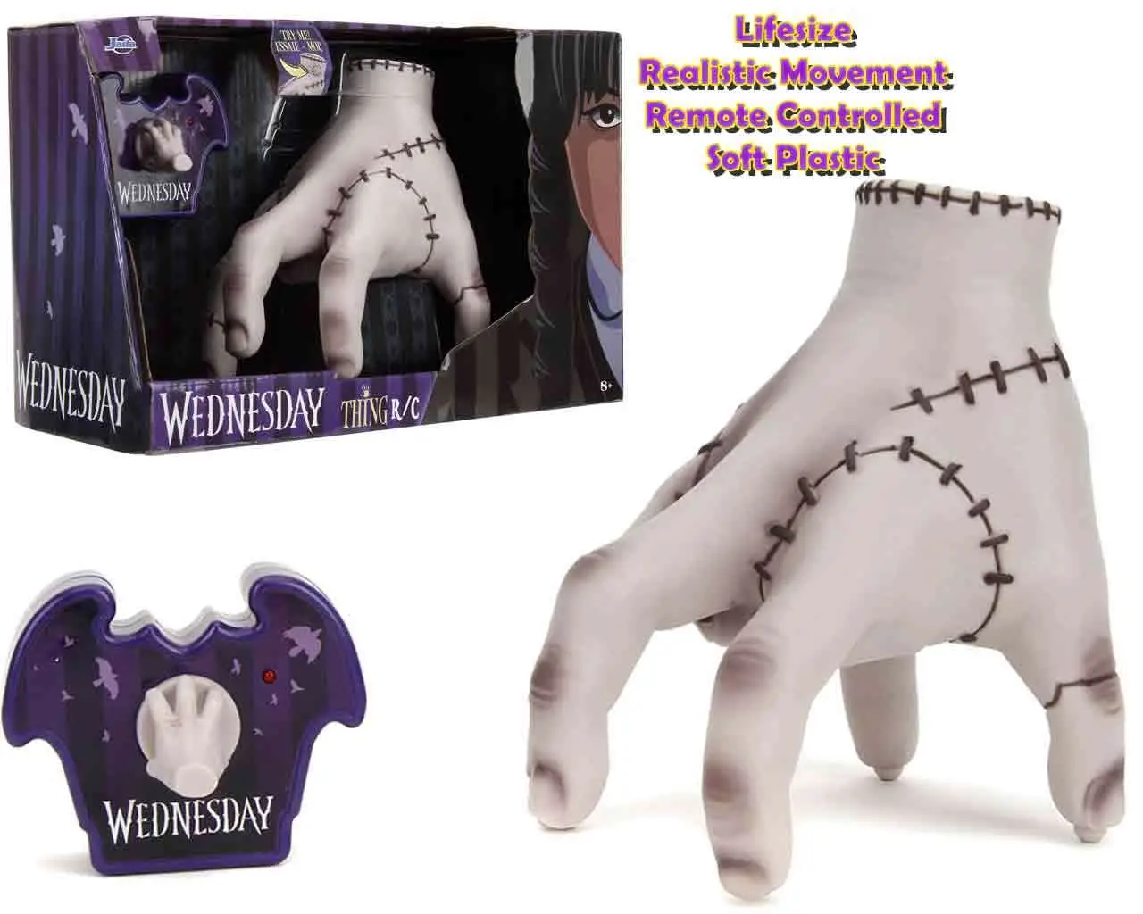 addams family wednesday (netflix) - thing 1:1 scale remote control replica