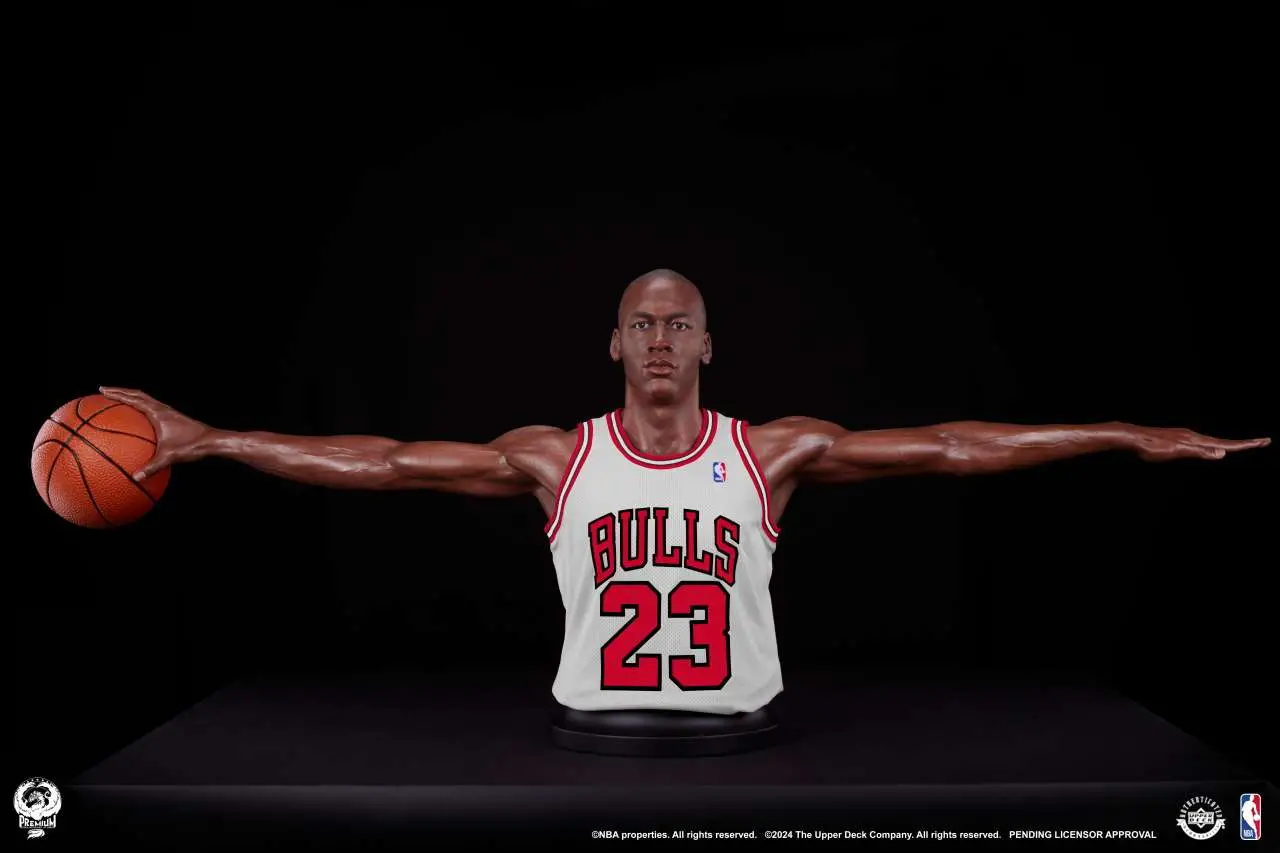 michael jordan life sized wings bust