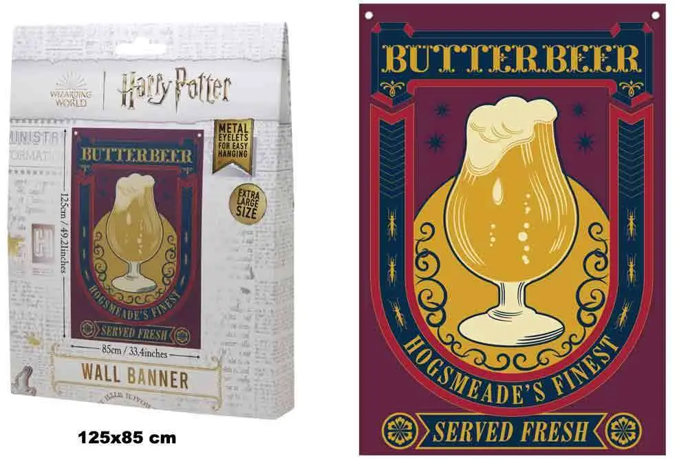 harry potter - butterbeer - wall banner