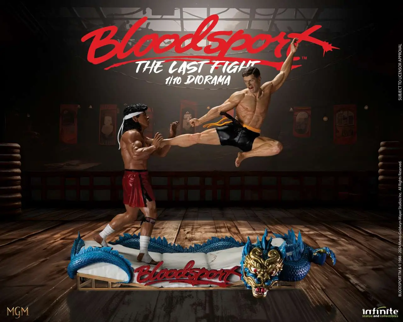 bloodsport the last fight 1/10 diorama statue