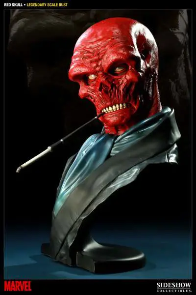 red skull legendary scale bust