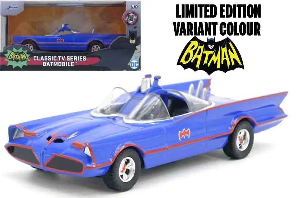 batman 1966 - batmobile - cartoon limited edition - 1:32 die-cast model