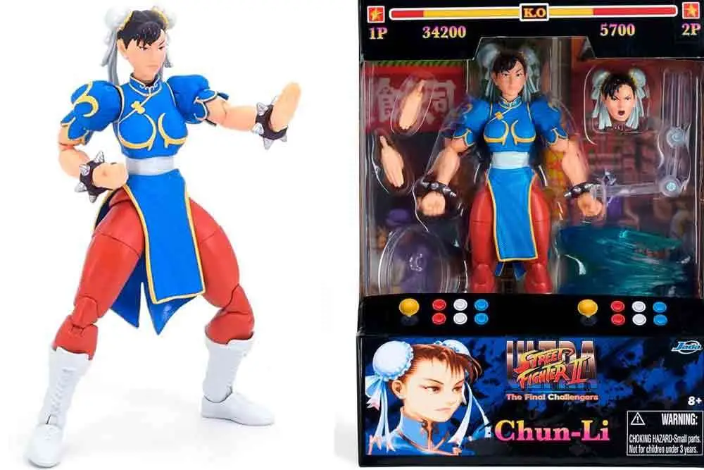 street fighter 2: chun-li blue dress - de luxe action figure scale 1:12