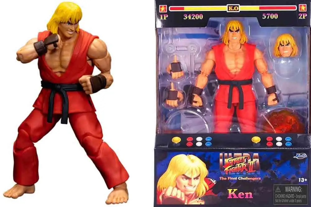 street fighter 2: ken - de luxe action figure scale 1:12