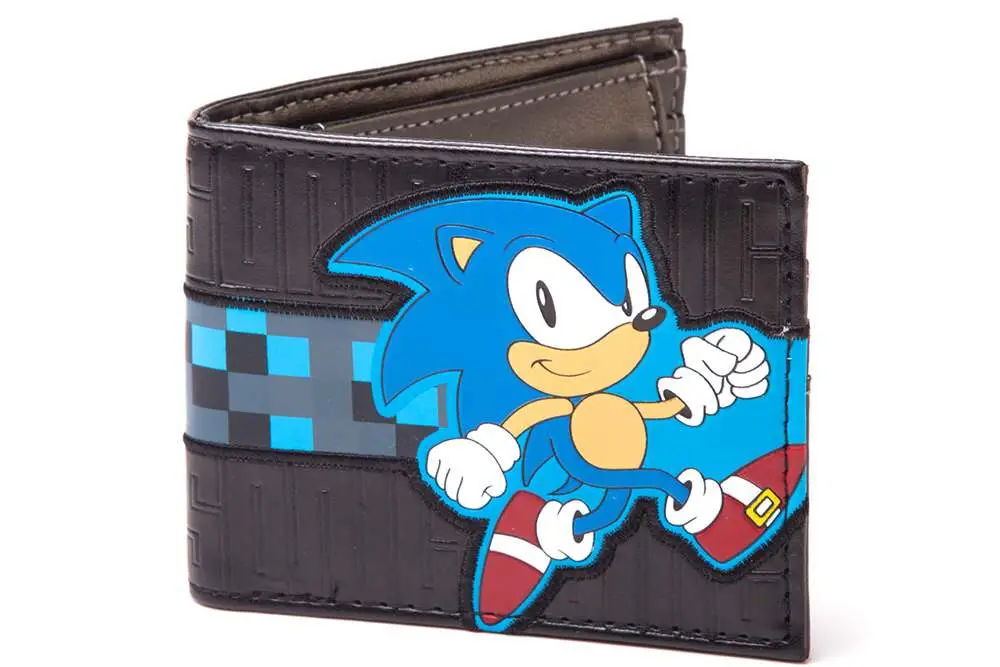 sonic black running sonic bifold wallet