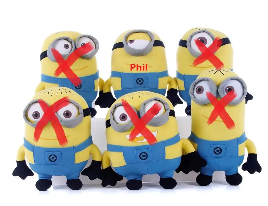 despicable me 2 minions 54cm phil plush
