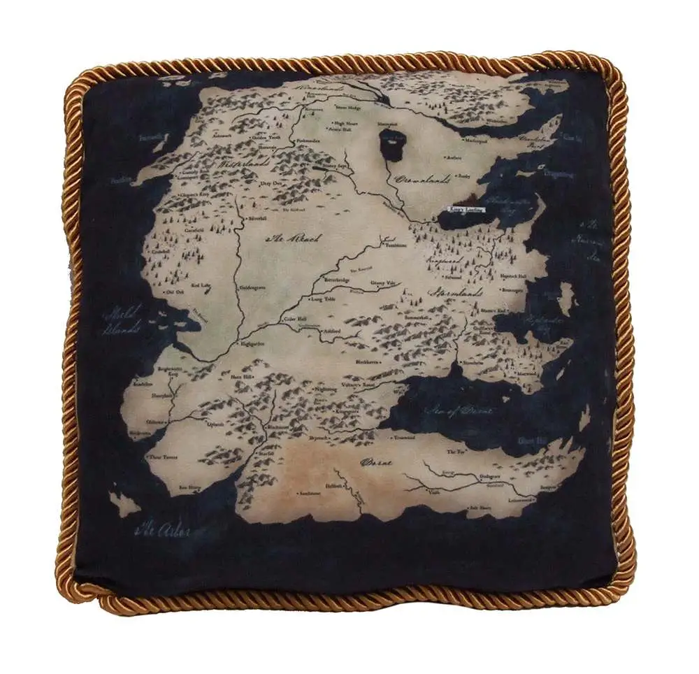 game of thrones west map south pillow
