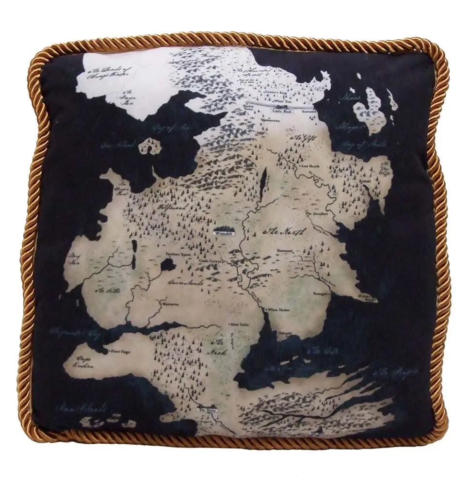 game of thrones west map north pillow