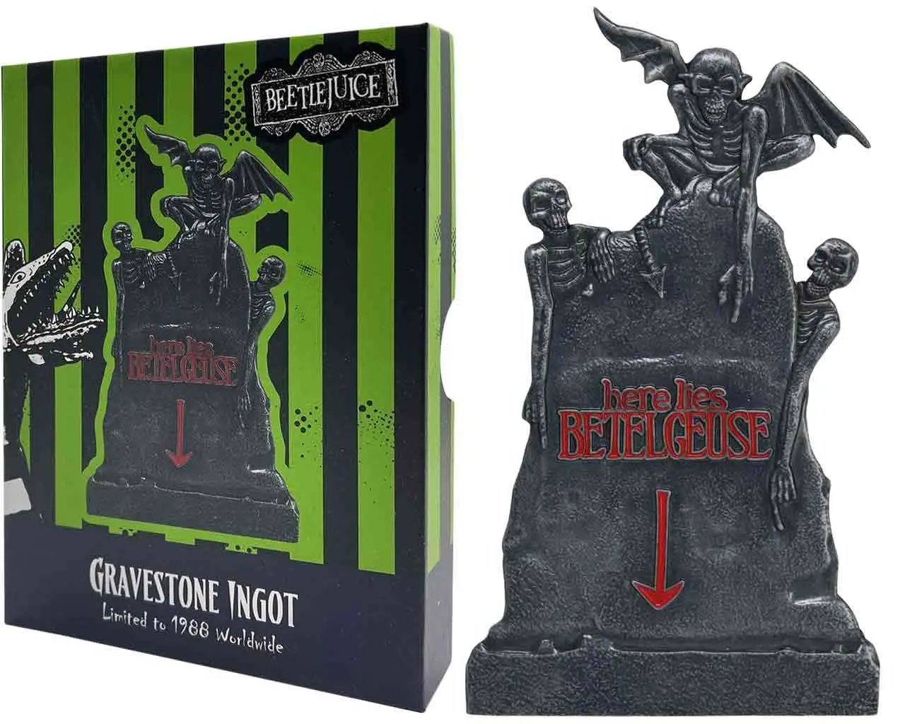 beetlejuice - limited edition gravestone ingot