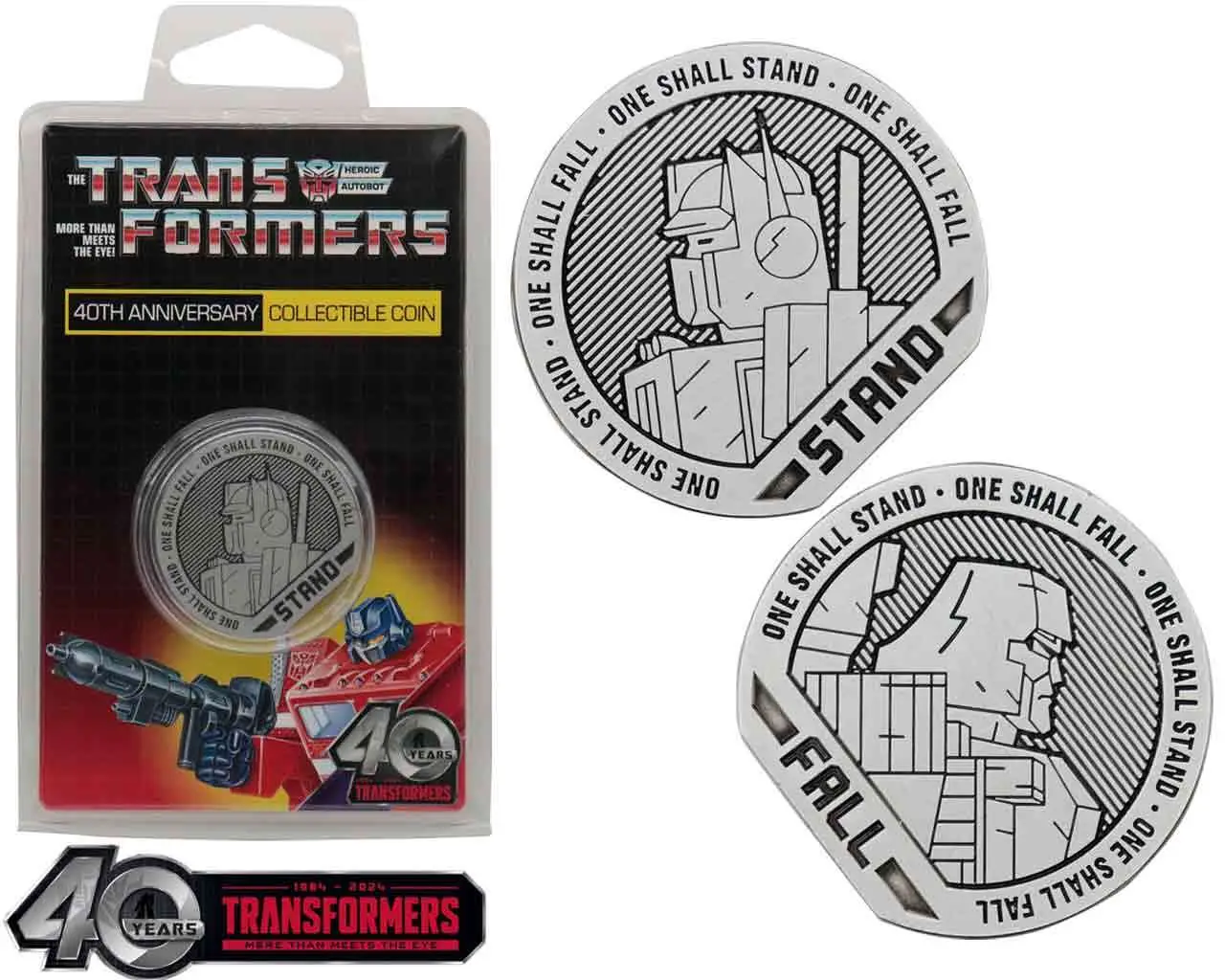 transformers - 40th anniversary - collectible coin