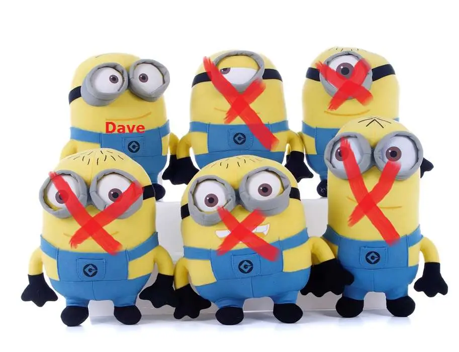 despicable me 2 minions 54cm dave plush