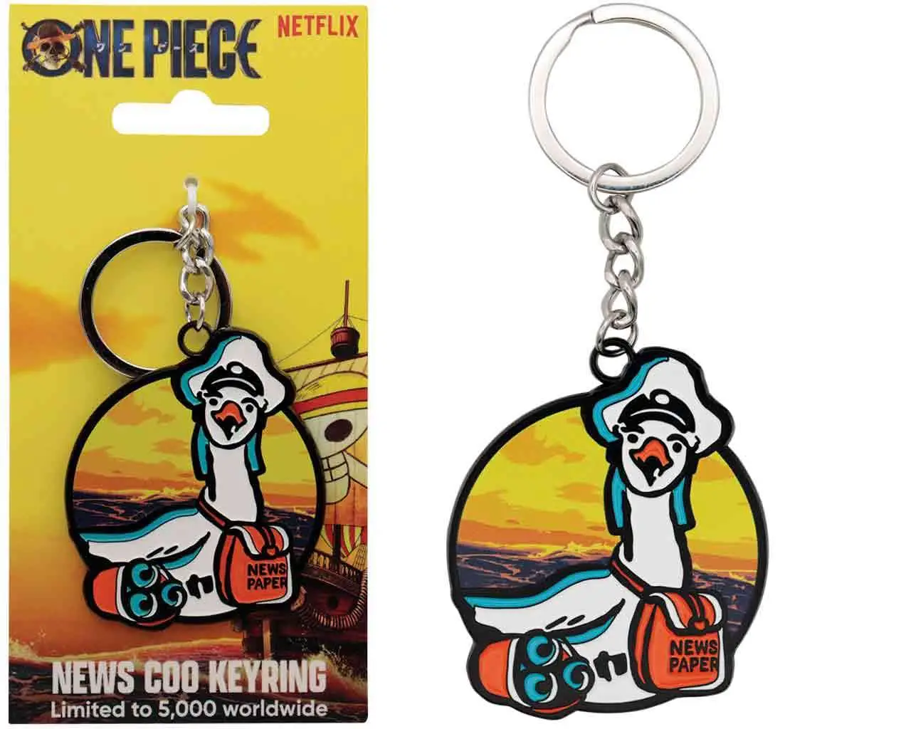 one piece - news coo keyring