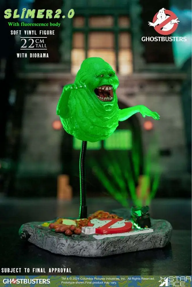 ghostbusters slimer 2.o soft-vinyl 1/8 figure