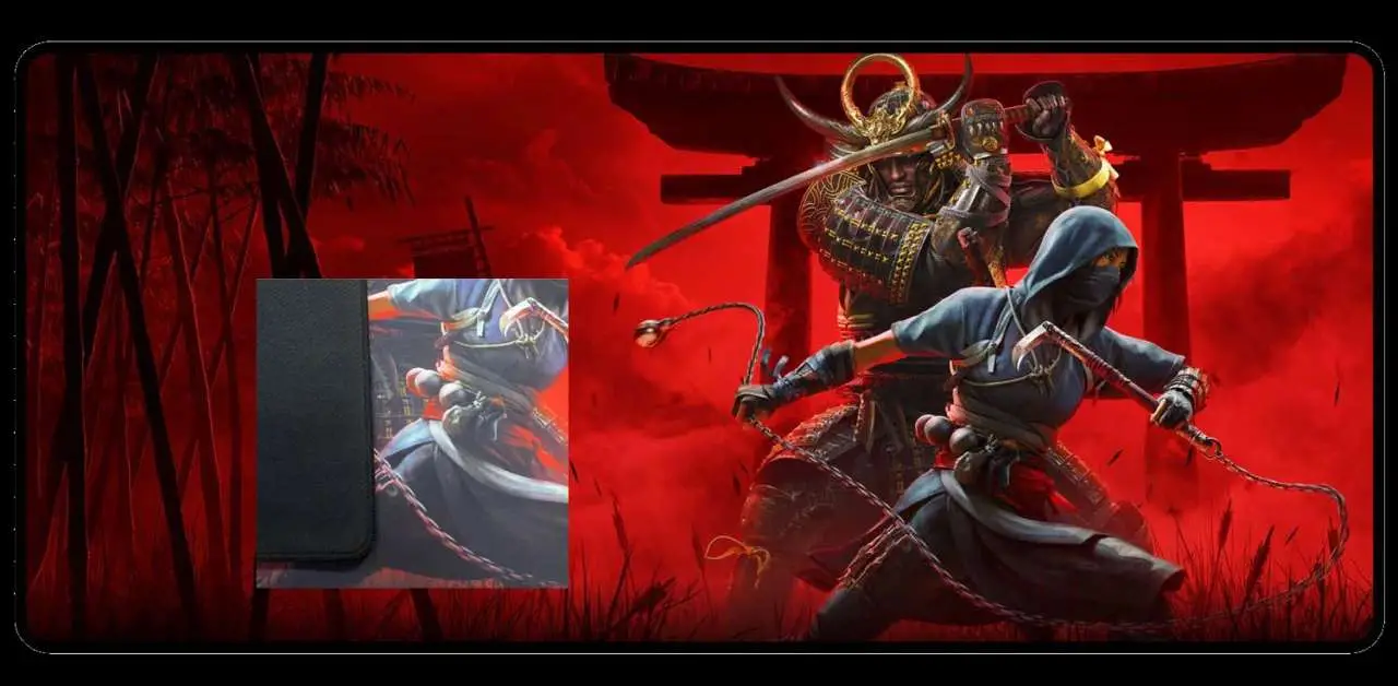 assassins creed shadows mousemat torii artwork